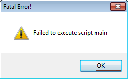 'Failed to execute script main' dialog when running a PyQt / PySide app