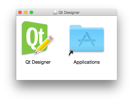 Qt Designer screenshot on macOS